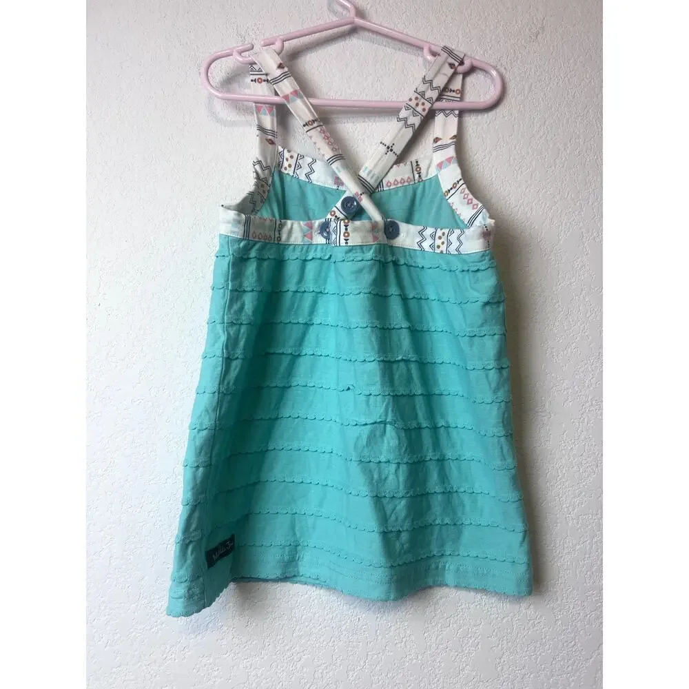 Charming Matilda Jane Girls Aqua Scallop Tank Top Size 10